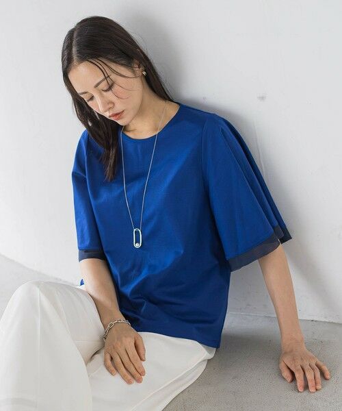 LAUTREAMONT / ロートレアモン カットソー | ≪体感28℃が続く≫クールキープカットソー（ブルー）
