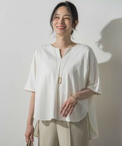 LAUTREAMONT / ロートレアモン カットソー | 【WEB限定】≪夏の体型カバーに≫タックフレアカットソー