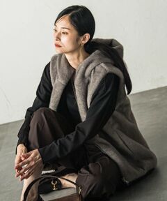 LAUTREAMONT / ロートレアモン テーラードジャケット | タフタファーリバーシブルジレ