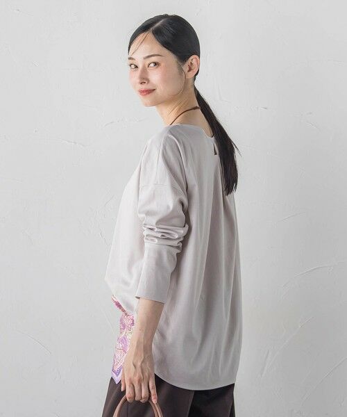 LAUTREAMONT / ロートレアモン カットソー | 【WEB限定】≪背中美人革命≫汗染み防止バックポイントロンT（ベージュ）