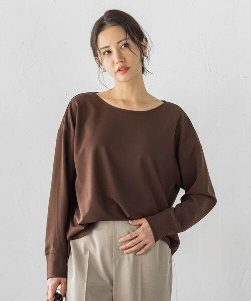 LAUTREAMONT / ロートレアモン カットソー | 季節をつなぐTシャツブラウス≪WEB限定カラーあり≫（【WEB限定】ブラウン）