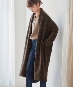 le.coeur blanc / ルクールブラン その他アウター | イタリアンエアリーチェックガウン