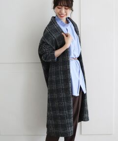 le.coeur blanc / ルクールブラン その他アウター | イタリアンエアリーチェックガウン
