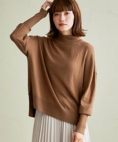 le.coeur blanc / ルクールブラン ニット・セーター | カシミヤ混ポンチョシルエットニット