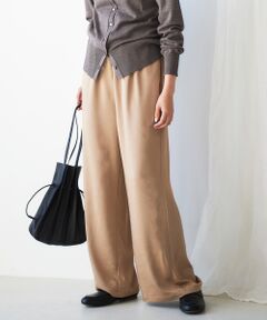 le.coeur blanc / ルクールブラン その他パンツ | サテンイージーワイドパンツ