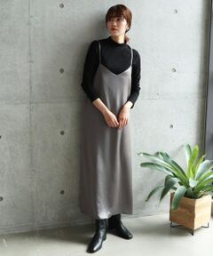 le.coeur blanc / ルクールブラン ロング・マキシ丈ワンピース | カリーヌサテンバックリボンキャミワンピース