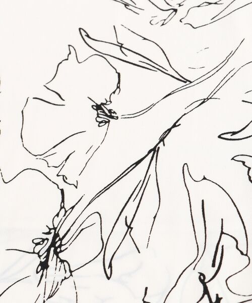 le.coeur blanc / ルクールブラン ロング・マキシ丈スカート | ラインフラワープリントフレアスカート | 詳細28