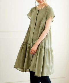 le.coeur blanc / ルクールブラン シャツ・ブラウス | コットンローンフレンチティアードチュニック