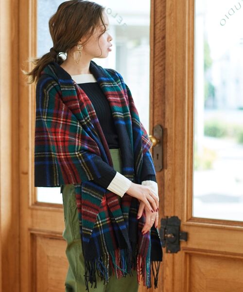 セール】 TWEEDMILL チェックストール (マフラー・ショール・スヌード