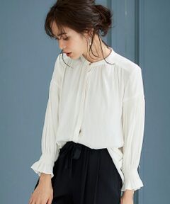 le.coeur blanc / ルクールブラン シャツ・ブラウス | カッセンジョーゼットシャーリングブラウス