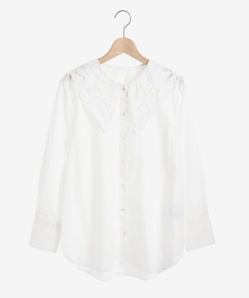 le.coeur blanc / ルクールブラン シャツ・ブラウス | カットワークレースカラーシャツ | 詳細27