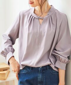 le.coeur blanc / ルクールブラン シャツ・ブラウス | ジョーゼットツイストネックブラウス