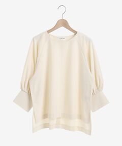 le.coeur blanc / ルクールブラン カットソー | バックボタンボリュームスリーブカットソー