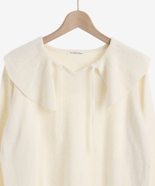 le.coeur blanc / ルクールブラン ニット・セーター | 衿付きニットプルオーバー | 詳細16