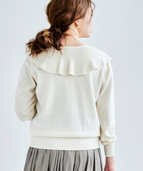 le.coeur blanc / ルクールブラン ニット・セーター | 衿付きニットプルオーバー | 詳細7