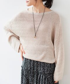 le.coeur blanc / ルクールブラン ニット・セーター | ストローヤーンスカシアミニット