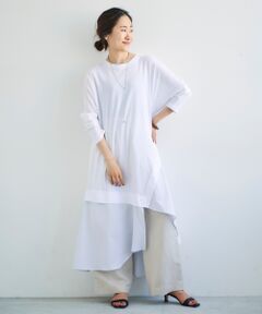 le.coeur blanc / ルクールブラン ロング・マキシ丈ワンピース | キリカエランダムヘムワンピース