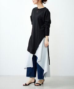 le.coeur blanc / ルクールブラン ロング・マキシ丈ワンピース | キリカエランダムヘムワンピース