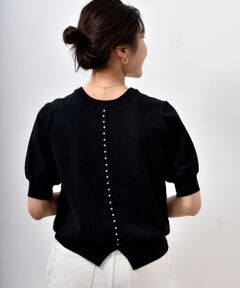 le.coeur blanc / ルクールブラン ニット・セーター | 前後2WAYパールデザインニットプルオーバー