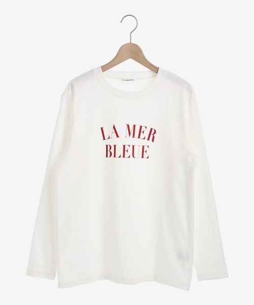 le.coeur blanc / ルクールブラン Tシャツ | LE MER ロゴプリントロングTシャツ | 詳細1