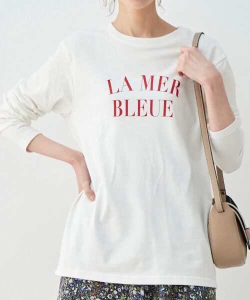 le.coeur blanc / ルクールブラン Tシャツ | LE MER ロゴプリントロングTシャツ | 詳細2