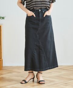 le.coeur blanc / ルクールブラン デニムスカート | デニムトラペーズスカート