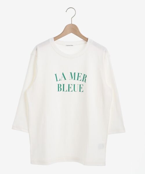 le.coeur blanc / ルクールブラン Tシャツ | LE MERロゴプリント7分袖T | 詳細6