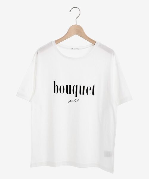 le.coeur blanc / ルクールブラン Tシャツ | bouquet ロゴプリントTシャツ | 詳細1