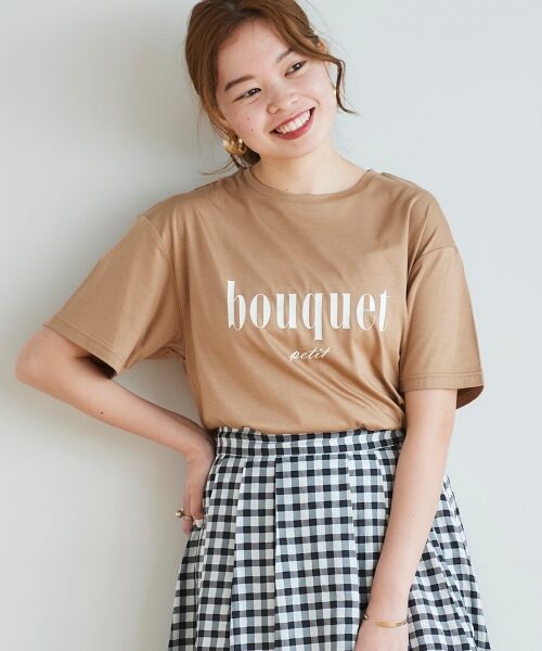 le.coeur blanc / ルクールブラン Tシャツ | bouquet ロゴプリントTシャツ | 詳細14