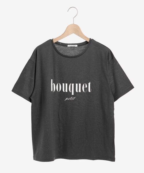 le.coeur blanc / ルクールブラン Tシャツ | bouquet ロゴプリントTシャツ | 詳細17