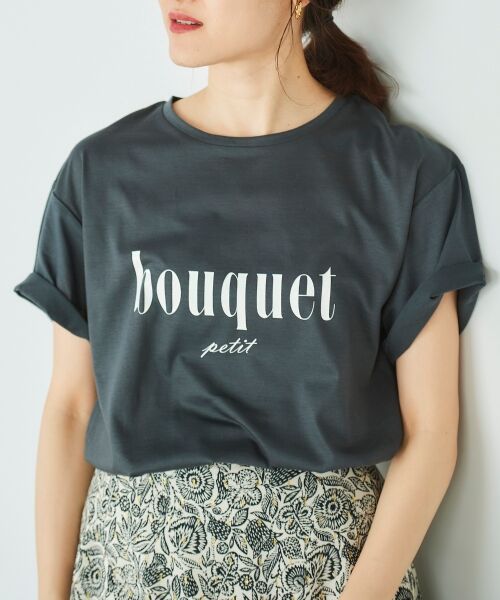 le.coeur blanc / ルクールブラン Tシャツ | bouquet ロゴプリントTシャツ | 詳細18