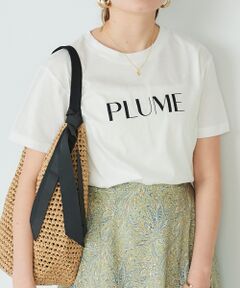 PLUMEロゴプリントTシャツ