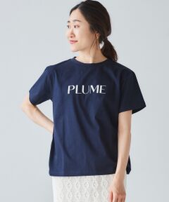 PLUMEロゴプリントTシャツ