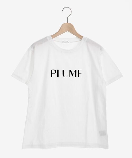 le.coeur blanc / ルクールブラン Tシャツ | PLUMEロゴプリントTシャツ | 詳細1
