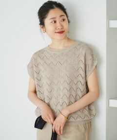 le.coeur blanc / ルクールブラン ニット・セーター | ペーパーヤーン前後2WAYニットプルオーバー