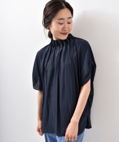 le.coeur blanc / ルクールブラン シャツ・ブラウス | 楊柳ハイネックギャザードルマンブラウス