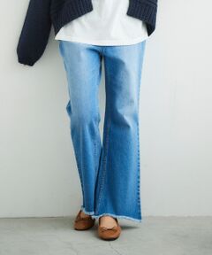 le.coeur blanc / ルクールブラン デニムパンツ | ラウンドヘムデニムフレアパンツ