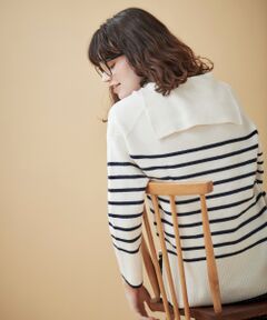 le.coeur blanc / ルクールブラン ニット・セーター | アゼアミボーダーセーラーカラーニット