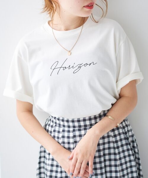 le.coeur blanc / ルクールブラン Tシャツ | Horizon Tシャツ | 詳細17