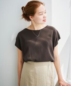 le.coeur blanc / ルクールブラン ニット・セーター | 前後2WAYフレンチスリーブミラノリブニットプルオーバー