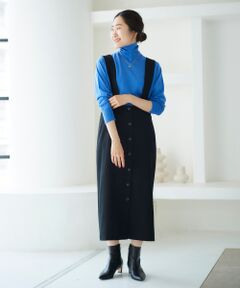 le.coeur blanc / ルクールブラン ロング・マキシ丈ワンピース | カルゼ2WAYジャンパースカート