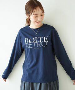 BOITEロゴプリント長袖Tシャツ