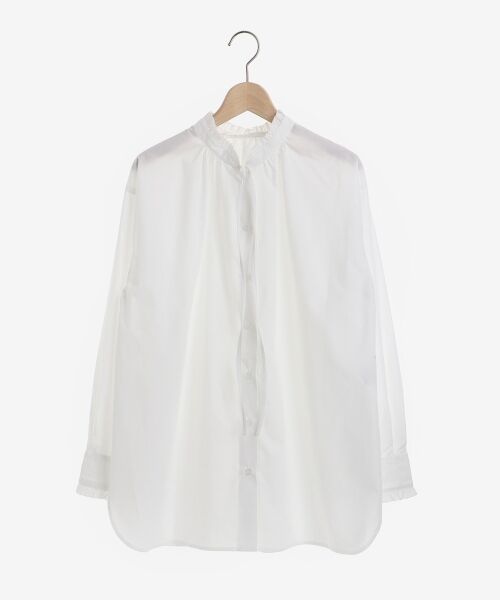 le.coeur blanc / ルクールブラン シャツ・ブラウス | フリルネックギャザーシャツ | 詳細1