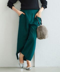 le.coeur blanc / ルクールブラン スラックス・ドレスパンツ | ウールライクワイドクロップドパンツ