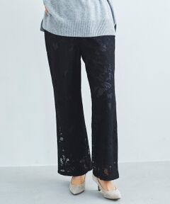 le.coeur blanc / ルクールブラン その他パンツ | ジャガードレースフレアパンツ
