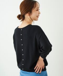 le.coeur blanc / ルクールブラン ニット・セーター | バックパールニットプルオーバー