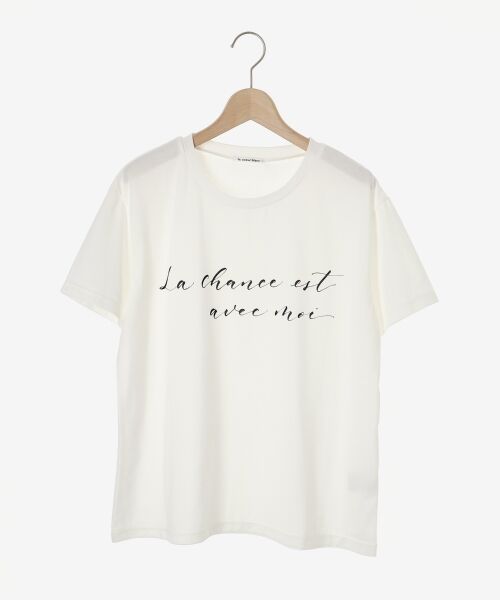 le.coeur blanc / ルクールブラン Tシャツ | 【brush brush×le】レタリングTシャツ | 詳細1