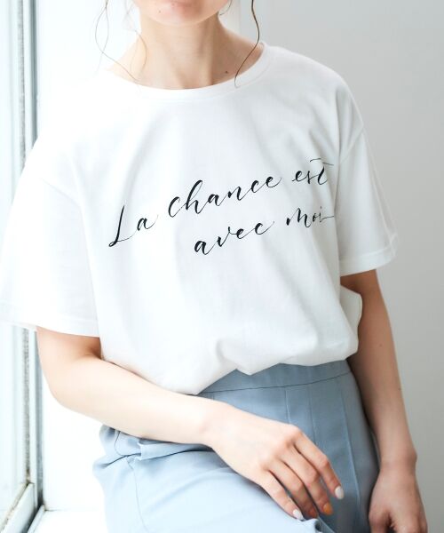 le.coeur blanc / ルクールブラン Tシャツ | 【brush brush×le】レタリングTシャツ | 詳細11