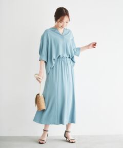 le.coeur blanc / ルクールブラン ロング・マキシ丈ワンピース | ブラウス×セミフレアスカートセットアップ