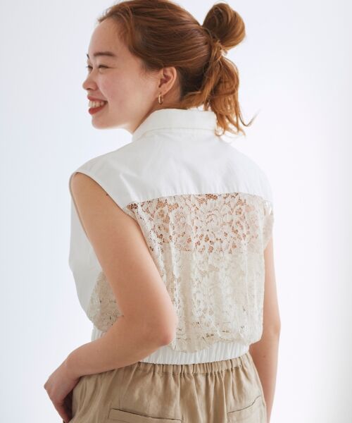 le.coeur blanc / ルクールブラン シャツ・ブラウス | MAISON MAVERICK フリル×レースブラウス | 詳細7